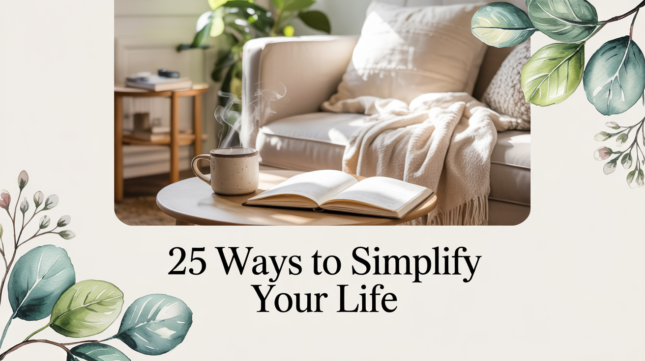 25 Practical Ways to Simplify Your Life and Embrace More Peace